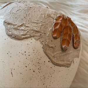 Boho Southwestern handmade ceramic speckled vase‎